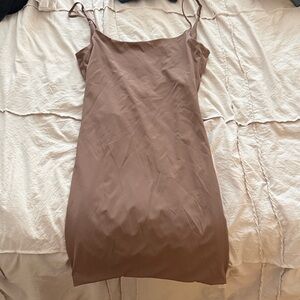 Zara Taupe Slip Dress